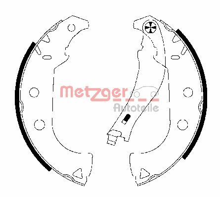 METZGER Fékpofa MG766_METZ